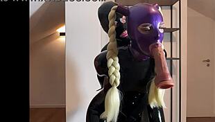 Touchedfetish Livestream Latex Groping Leads to Huge Cum in Mouth Swallow