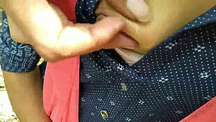 Desi Girlfriend Bent Over Outdoor Fuck