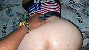 Eating Beautiful Bitches Ass in Doggystyle