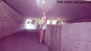 Briseida Myers tries first pee drinking in rough BBC session