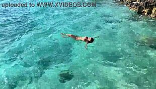 monika fox strips naked on beach bus tour