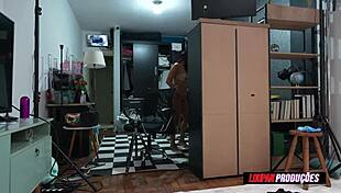 A naughty nymph's hot bath adventure turns into sex with natural-titted Latina Kel Abate