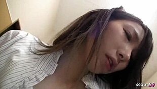 Asian Office Girl Caught Masturbating Seduced To Rough Fuck