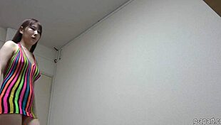 Mai Hoshikawa UNDRESSING In String Bikini With Big Boobs.