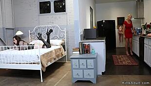 want to see brunette fist her stepmom's ass?