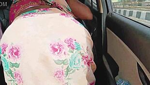 desi hot aunty engages in car sex with romantic dirty talks in telugu audio