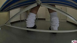 japanese cheerleader yui aoyama bangs the whole team