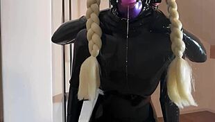 Touchedfetish Livestream Latex Groping Leads to Huge Cum in Mouth Swallow