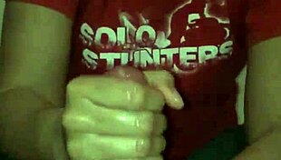 big cock intensely strokes out a huge load of cum in handjob