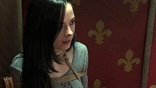 Nt sub babe spanked and punished with dildo