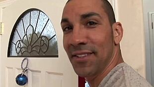 Tattoo man fucks brown-haired pussy in heels and fishnets