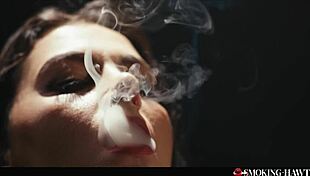 Valentina Nappi Smoking Hot with Red Lipstick - Italian Babe Teases for Blowjob