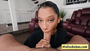 Sexy Busty Ebony Sucks Huge White Dick And Gets Her Moist Bald Black Cunt Fucked Hard - Eden West Charles Dera