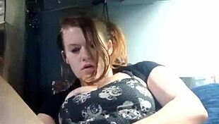 masturbation in a dress with toys