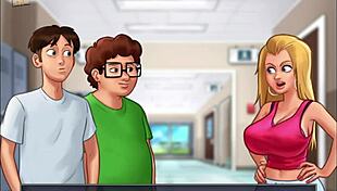 summertime saga 1 unfolds with cute curvy characters in 3d outfits, exploring adventures and interactions