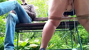 Curvy Milf In Pantyhose Pees Next To Me In Park