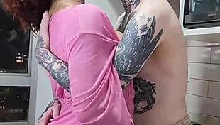 Crossdressing lover gets fucked intensely around the house