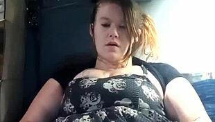 masturbation in a dress with toys