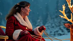 granny carmen claus santas favorite love toy gets fucked to a creampie