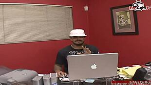 Blonde lesbian girls fuck with strapon dildo