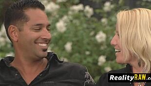 stunning swinger babes swap and suck cocks hard!