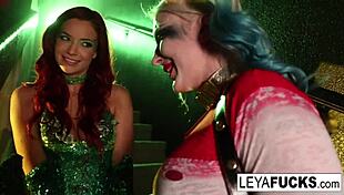 Leya Falcon passionately fucks Jayden Cole in lesbian scene.