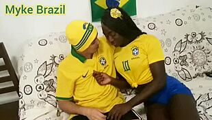 Fernanda Chocolate Visits Myke Brazil For World Cup Fun