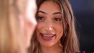 Little sis tiana shares blowjob passion with stepbro