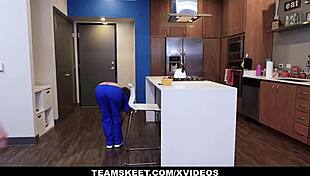 Hot nurse Ella Knox titfucks her stepdad in the clinic! Watch now!