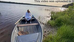 Outdoor Adventure With Hot Blonde In Fishnet