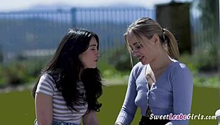 Jane Wilde Seduces Brunette Friend Tenderly?