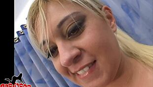 Blonde slut pornstar squirts during orgasm from fucking and masturbation!