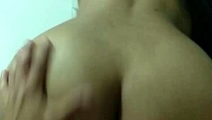 Big Ass Brunette Riding Cock Reverse Cowgirl