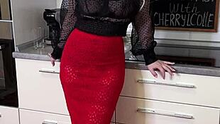 Wow! Breakfast with Cherylcolle in Sexy Lingerie and Stockings!