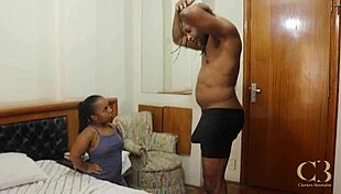 Lil short stuff gets attitude until big cock appears