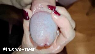 Female pov growing a big juicy mushroom head milking-time