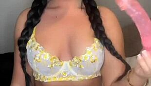 British Teen Exchange Student Horny Solo Masturbation With Toys In College