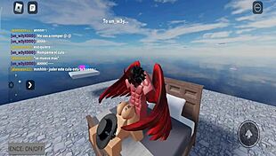 fucking that whore in roblox with a condom, you know?