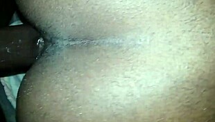 Spike Jenson enjoys a casual doggystyle session with ebony babe, ending in creampie