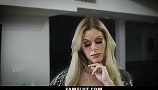 stepsiblings get caught opening the presents early by stepmom in famslut