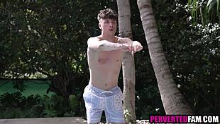 Neglected step mom caught cheating with step son in deepthroat and doggystyle