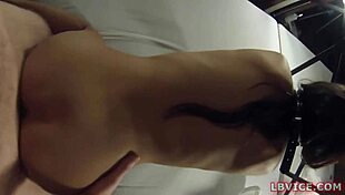 Ladyboy Aoki Submits in Handcuffed Cock Worship