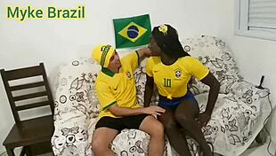 Fernanda Chocolate Visits Myke Brazil For World Cup Fun