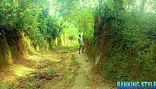Sexy Girl Wandering In The Forest