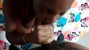 stepdaughter initiates with sloppy sucking