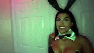 horny hotwife bunny is playing with another black boy's big cock while cheating