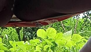 religious married woman unexpectedly pees on the street in public outdoor setting