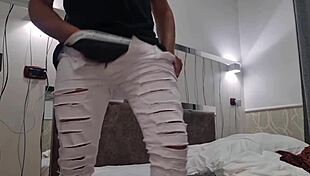 I got a crazy cumshot with huge cock n open ass.