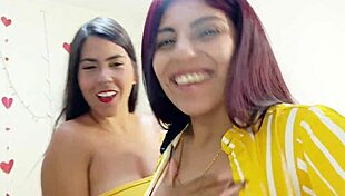 Porn actresses have intense lesbian sex with big pussy lips