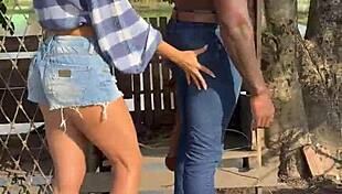 Negro BBC Homemade Fucks Married Boss Hotwife On Farm